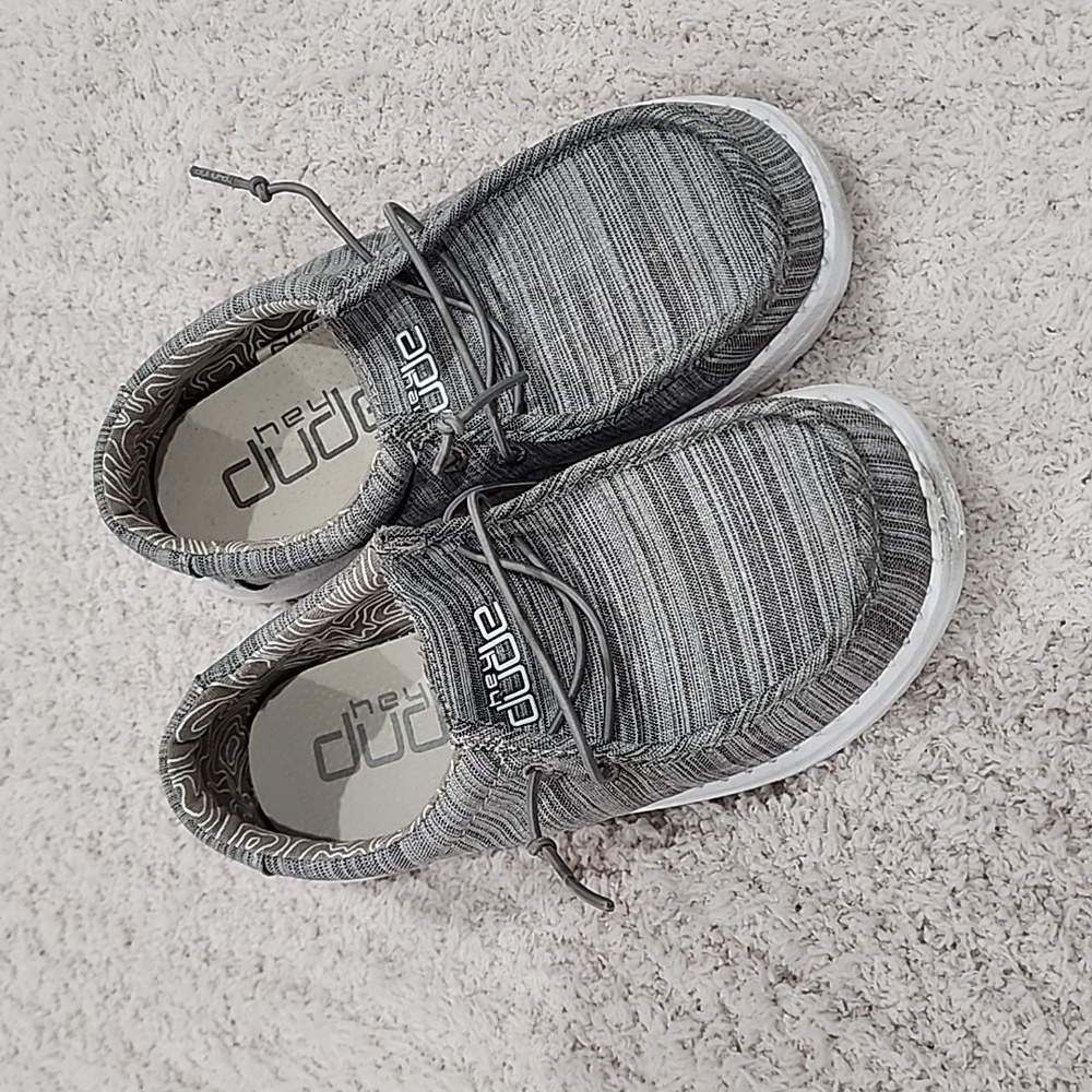 HEYDUDE Boys' Wally Linen Toddler Shoes Size 1/2